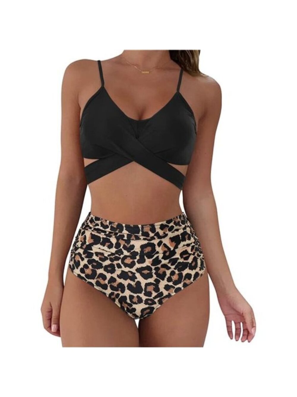 Women Wrap Bikini Set Push Up High Waisted 2 Piece Swimsuits